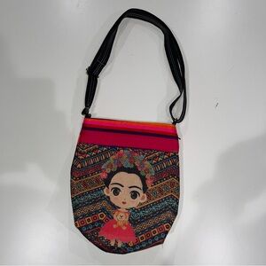 Frida Kahlo Colorful Crossbody Women's Bag